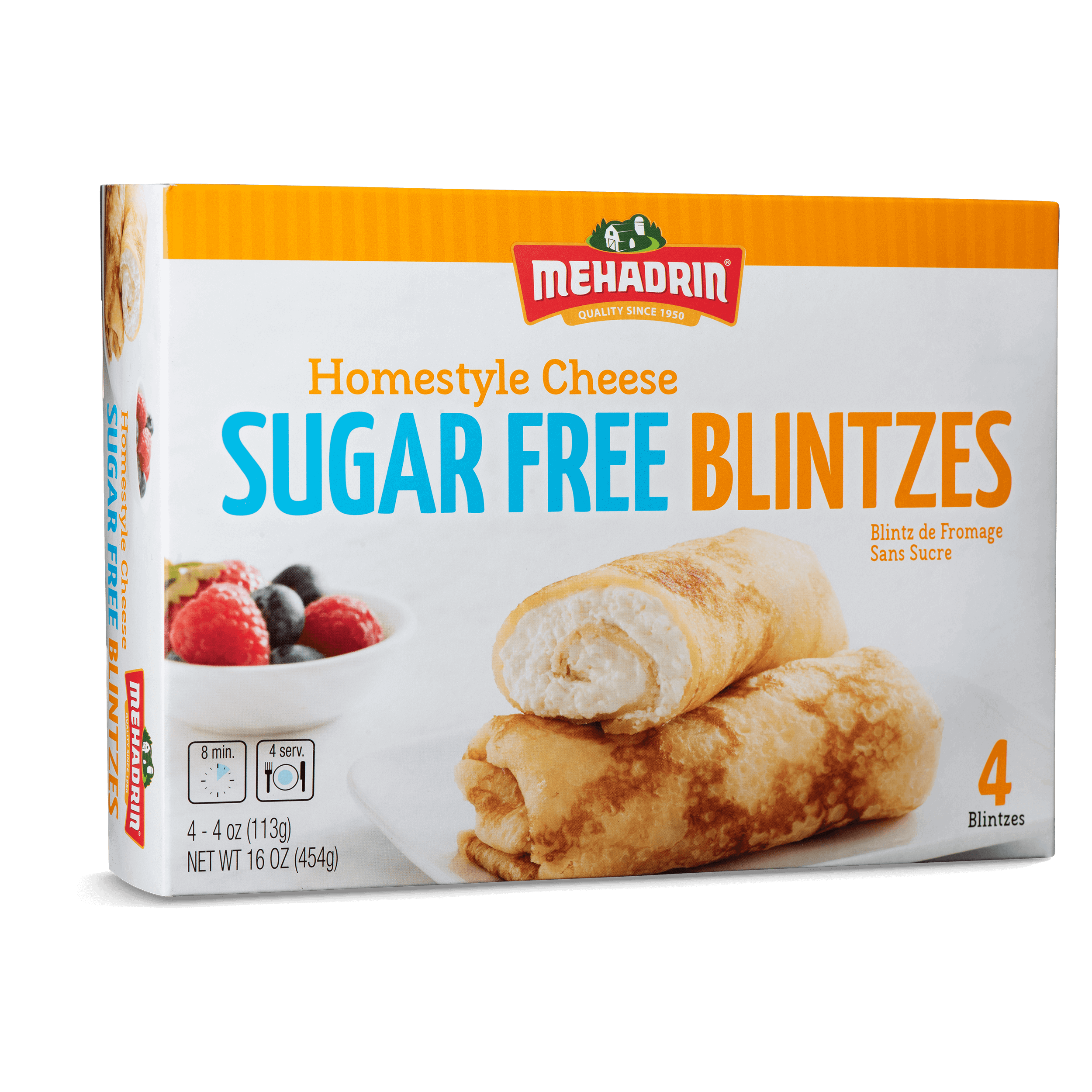 Cheese Blintzes Sugar Free, 16 Oz.