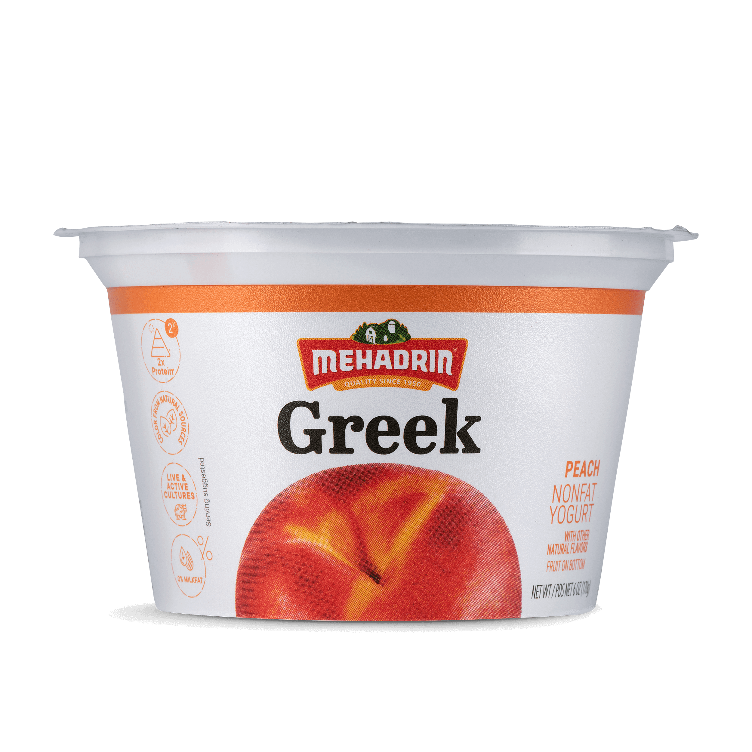 Peach Greek Yogurt, 6 Oz.